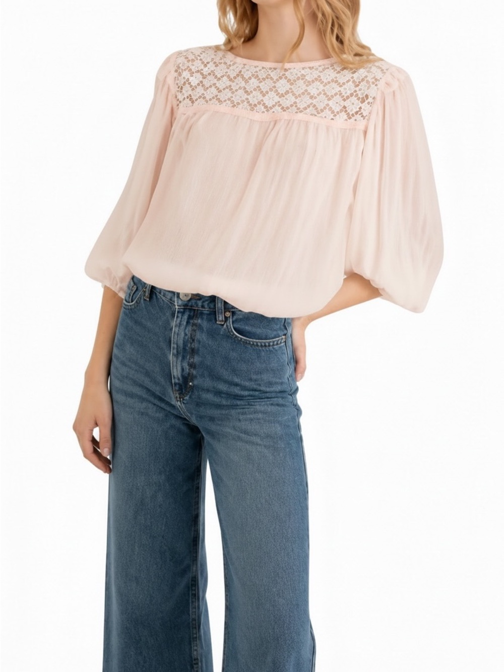 Guadalupe Blush Pink Bohemian Blouse